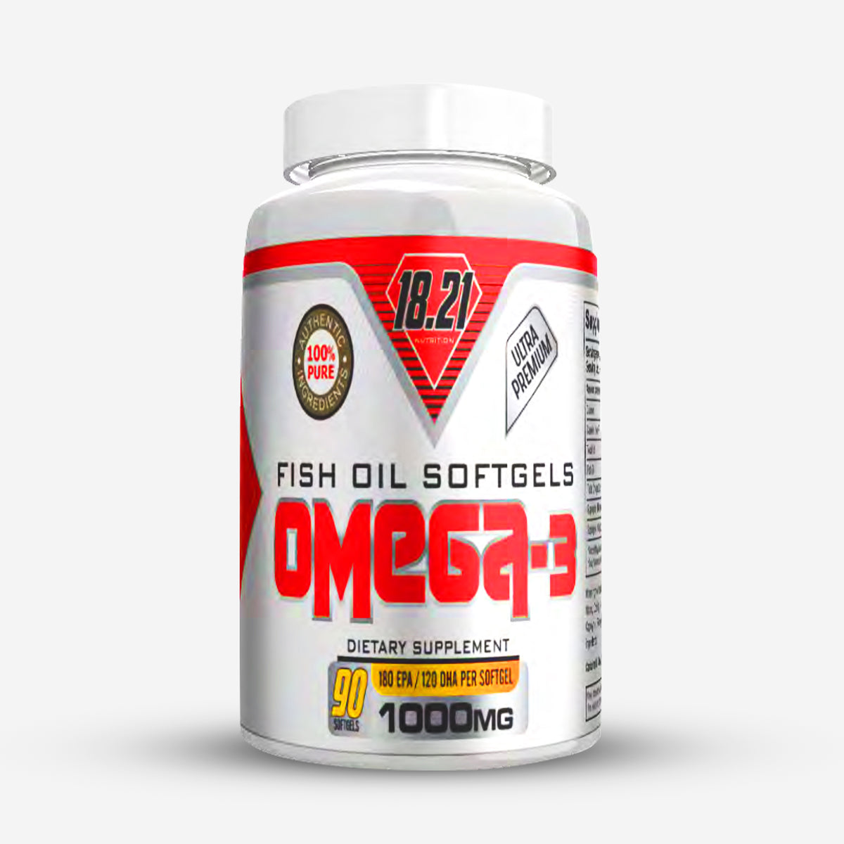 18.21 nutrition Omega - 3 Fish oil 90 Soft gels