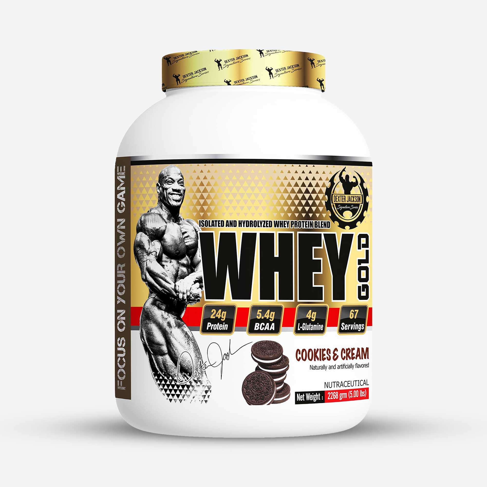 Dexter Jackson Isolate and Hydrolyzed Whey Protein blend Whey Gold - 5 lbs