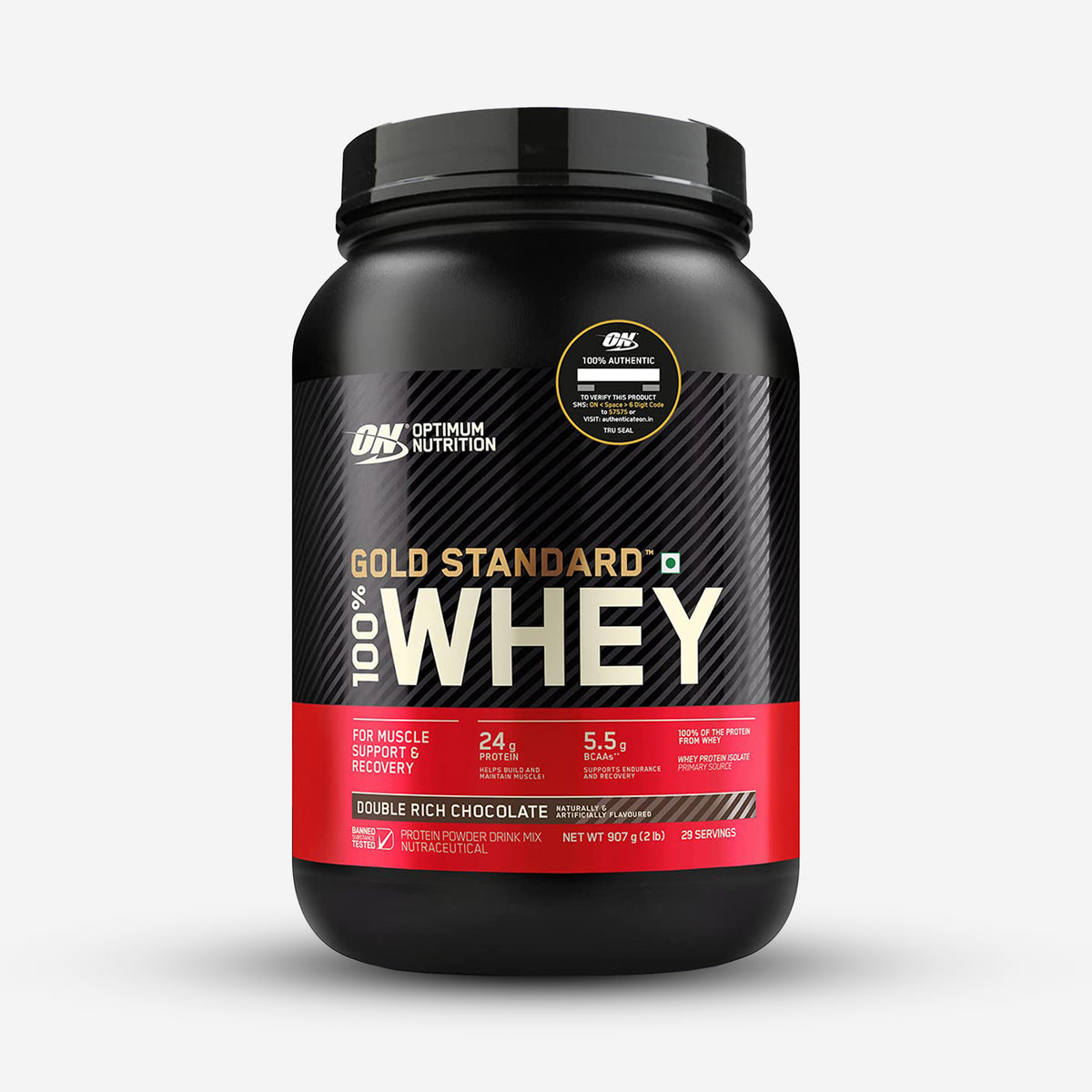 Optimum Nutrition (ON) Gold Standard 100% Whey Protein - 2 lbs