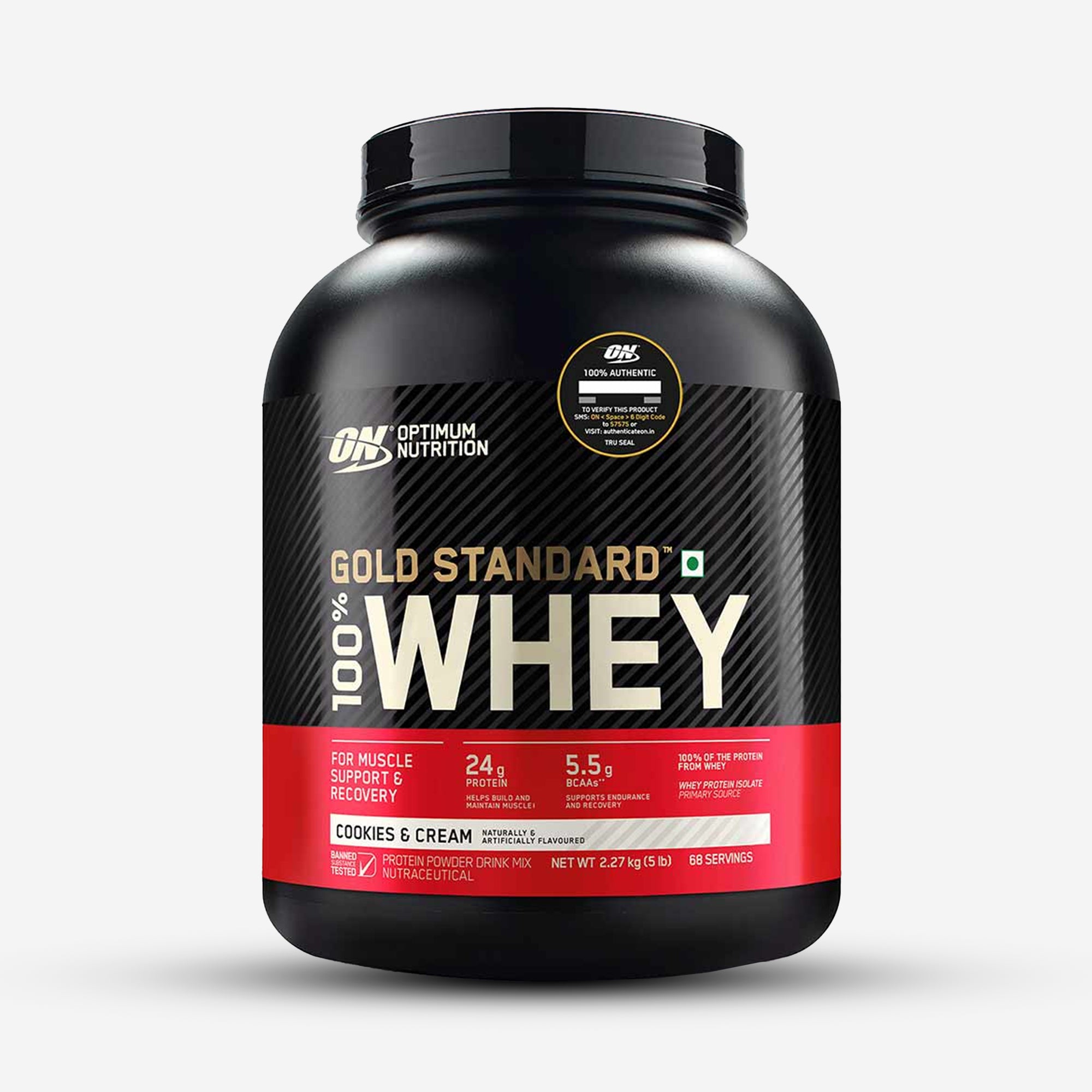 Optimum Nutrition (ON) Gold Standard 100% Whey Protein - 2 lbs