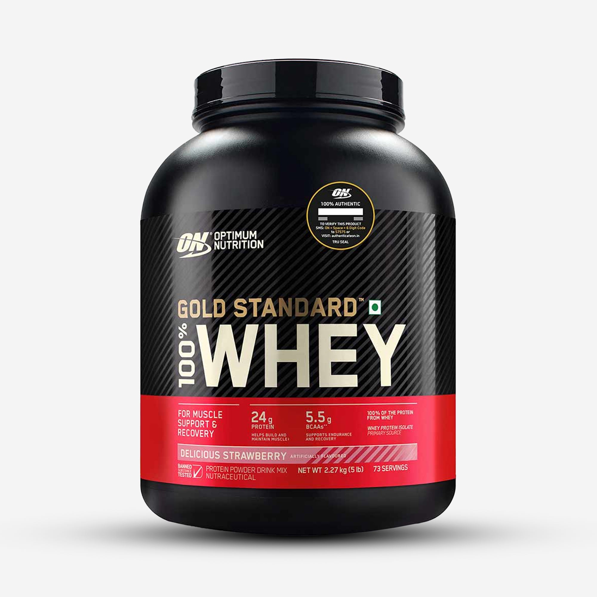 Optimum Nutrition (ON) Gold Standard 100% Whey Protein - 2 lbs