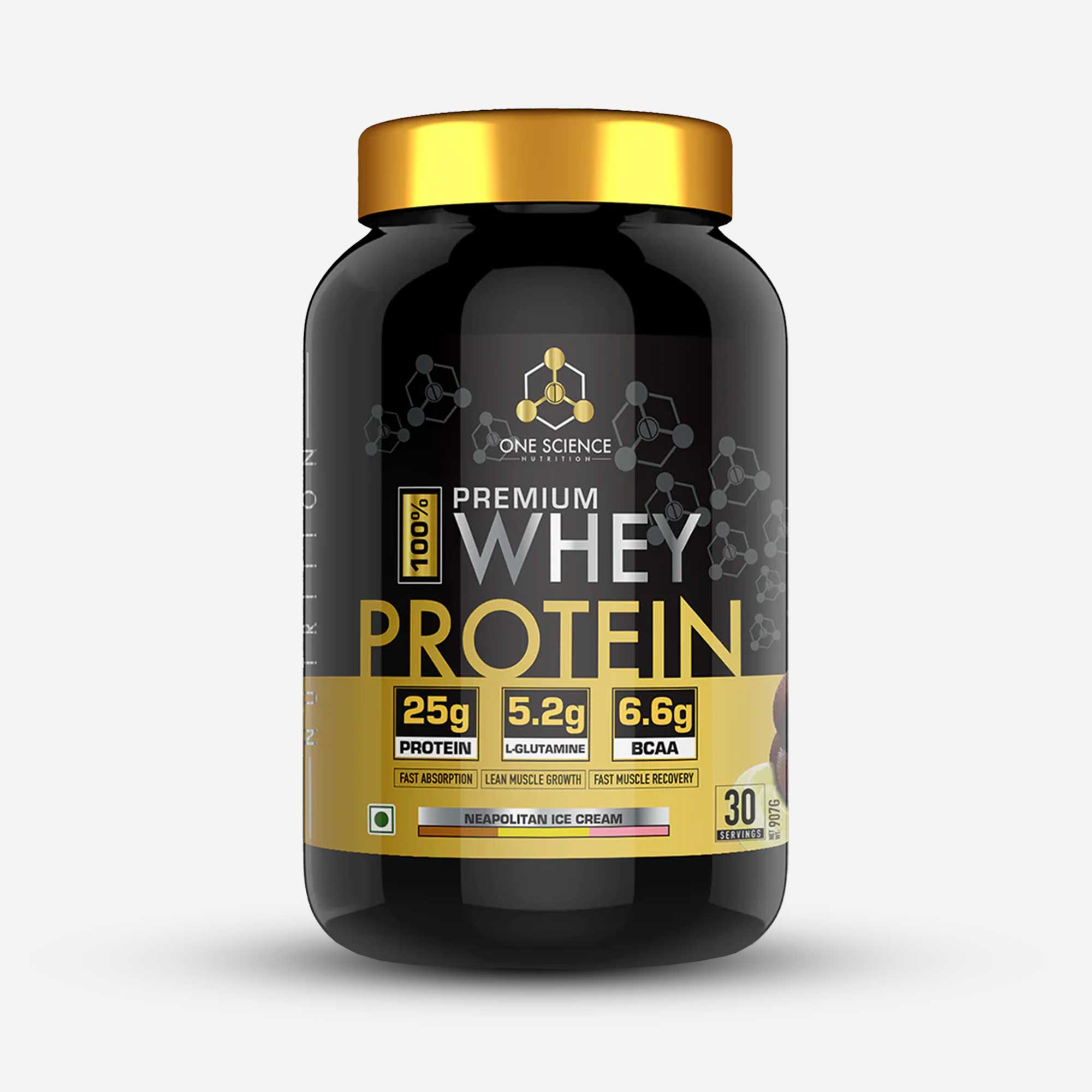 One Science Nutrition Premium 100% Whey Protein - 2 lbs