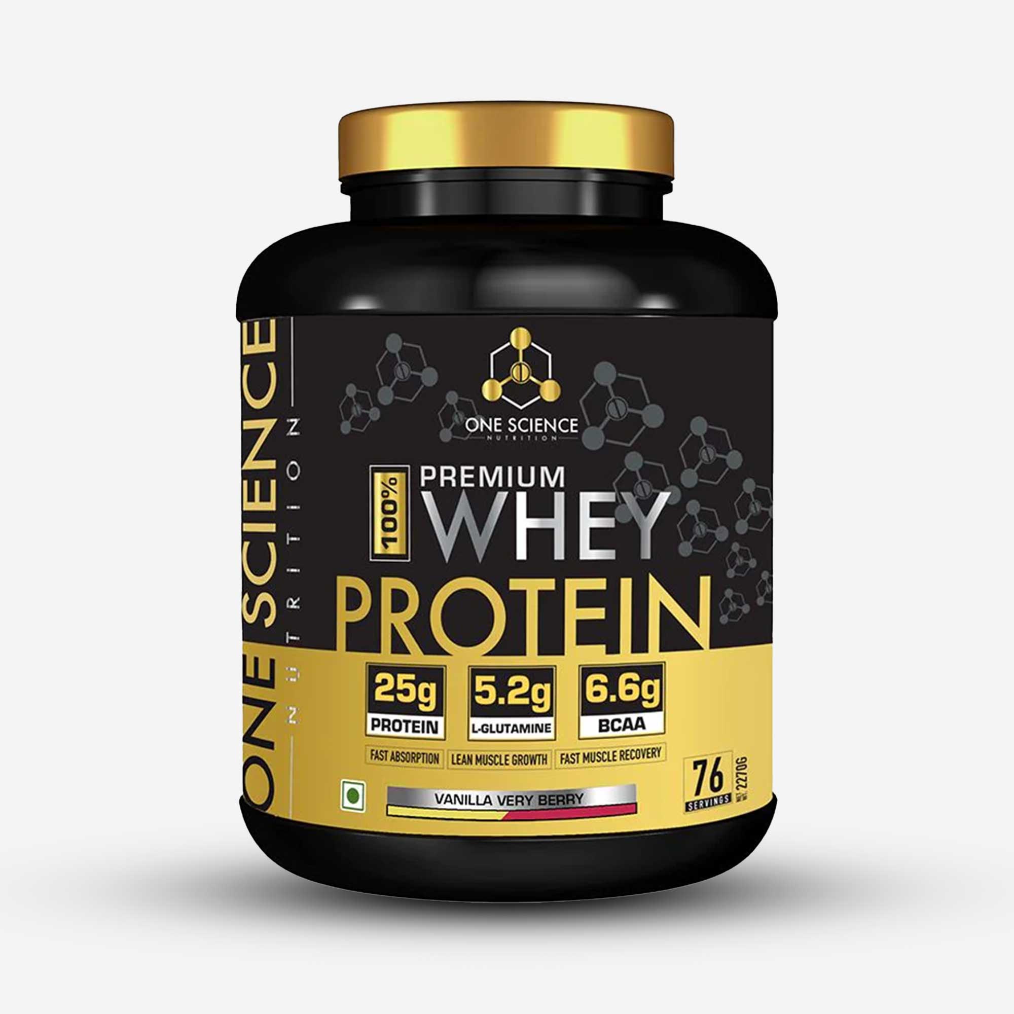 One Science Nutrition Premium 100% Whey Protein - 5 lbs